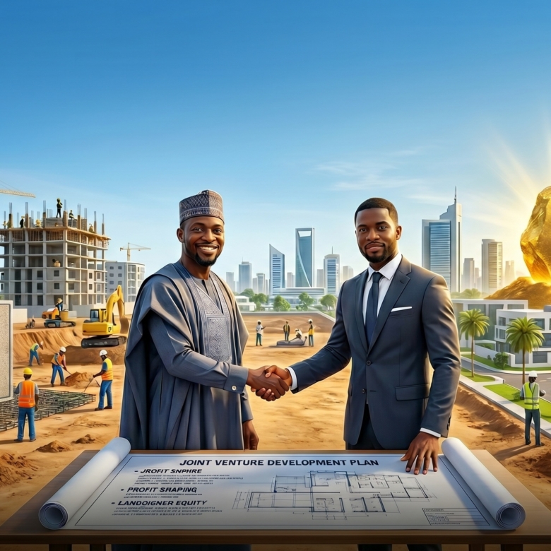 The ‘Joint Venture’ Goldmine: How to Develop Your Nigerian Land Without Spending a Kobo (2026 Guide)