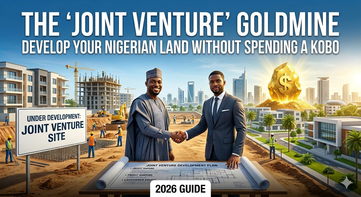 The ‘Joint Venture’ Goldmine: How to Develop Your Nigerian Land Without Spending a Kobo (2026 Guide)