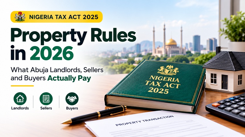 Nigeria Tax Act 2025 Property Rules: What Abuja Landlords, Sellers and Buyers Actually Pay in 2026